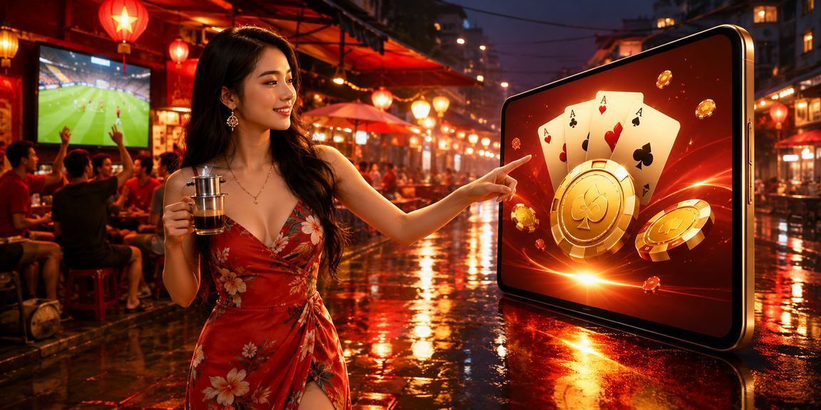 Người dùng Hà Nội chơi bài và uống cà phê Việt buổi sáng